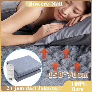 AUX Selimut Penghangat Tubuh Anti Tungau Elektrik / 150x70CM Selimut Tidur Penghangat