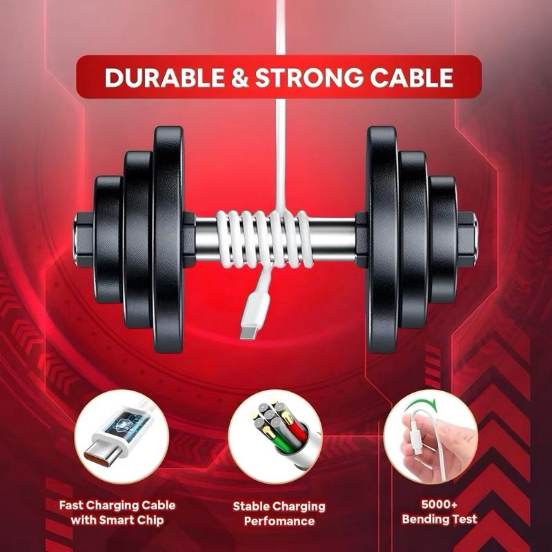 Charger Fast Charging 280W For Android USB Type C Micro Set Adaptor Kabel Quick Charge