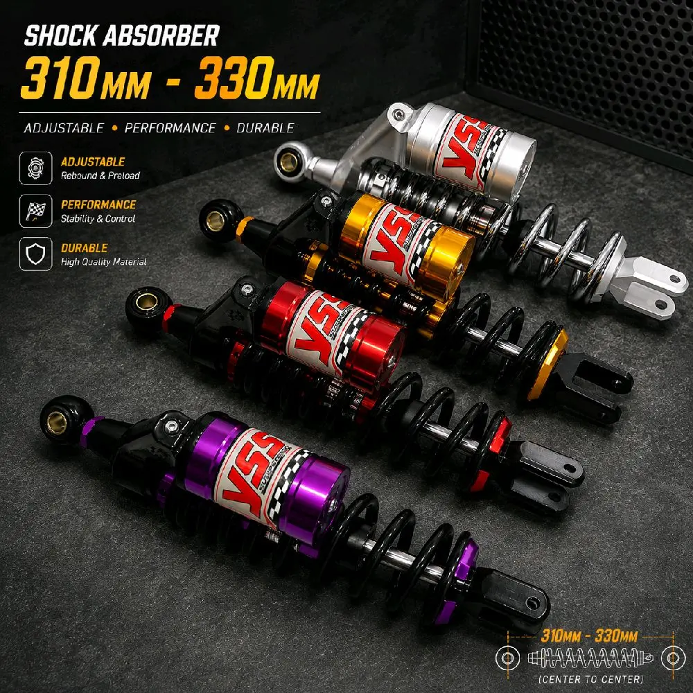 shockbreaker tabung atas racing 310mm-330mm tabung variasi untuk vario beat scoopy mio fino fazzio