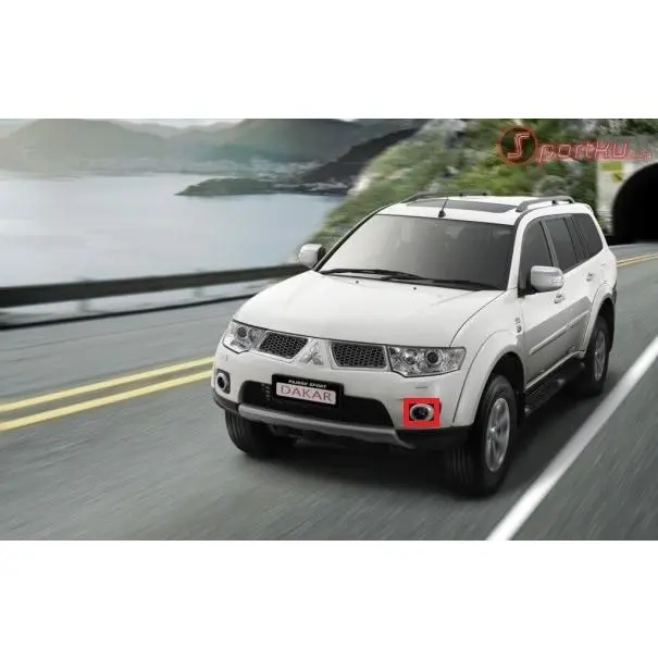 PROMO - RING CHROME COVER FOG LAMP KIRI MITSUBISHI PAJERO DAKAR 1