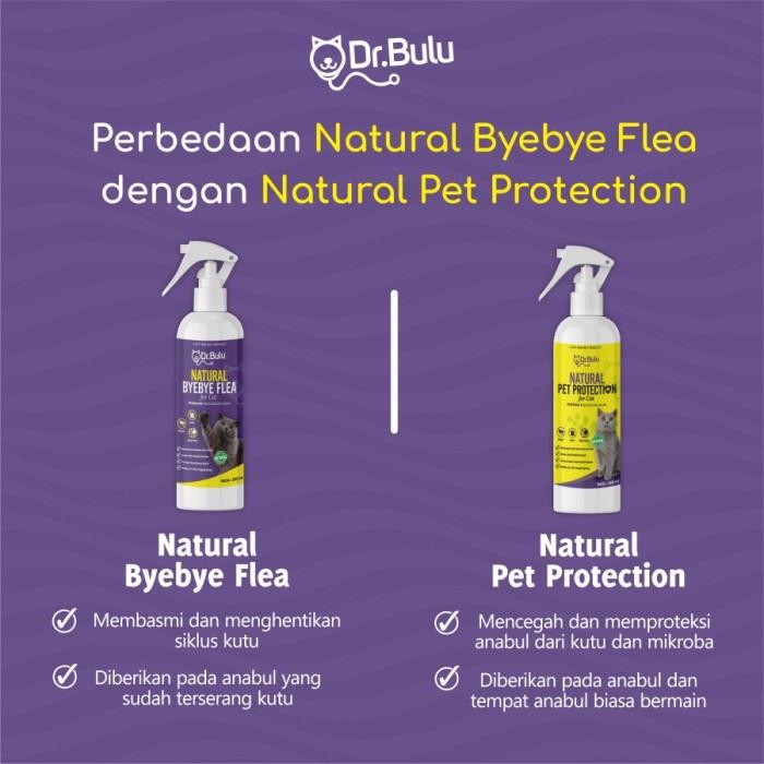 Natural Bye bye Fleas Remover By Dr.Bulu - Pembasmi Kutu Kucing 250ml 2