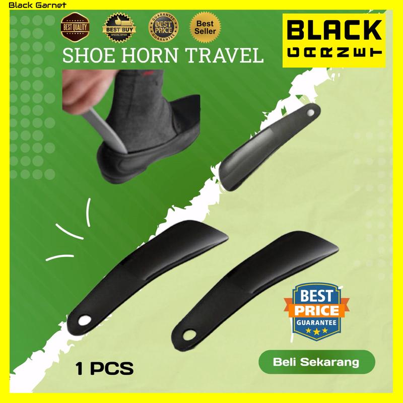 Product Introduction of SHOE HORN BLACK Sendok Sepatu Travel Traveling Praktis 16Cm Shoes Care PREMIUM Alat Bantu Pakai Sepatu 0