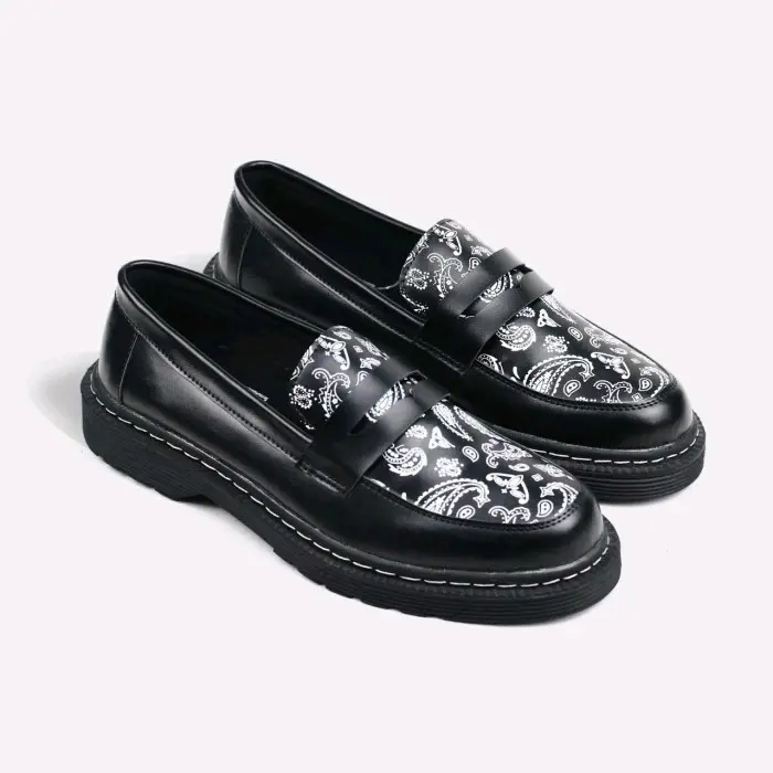 Sepatu venny Loafers Docmart pria Sepatu Formal kerja Pria Sepatu Docmart Hitam Batik Sepatu Formal pria Pantofel Shoes Fantofel