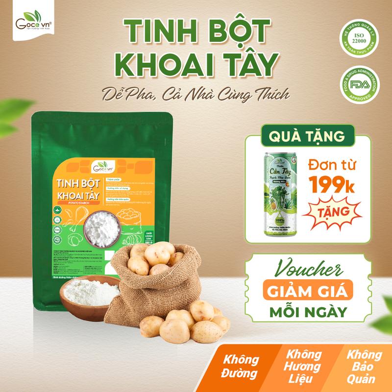  Tinh bột khoai tây Goce - 350g - Nguyên liệu làm bánh Thực phẩm Dưỡng da 