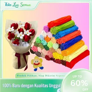 Kawat Bulu Mercy Premium 30mm 100±5pcs– Pipe Cleaner Tebal & Lentur | DIY Hiasan Ramadan Bulan Bintang | Dekorasi Lebaran | CRAFT RAMADAN