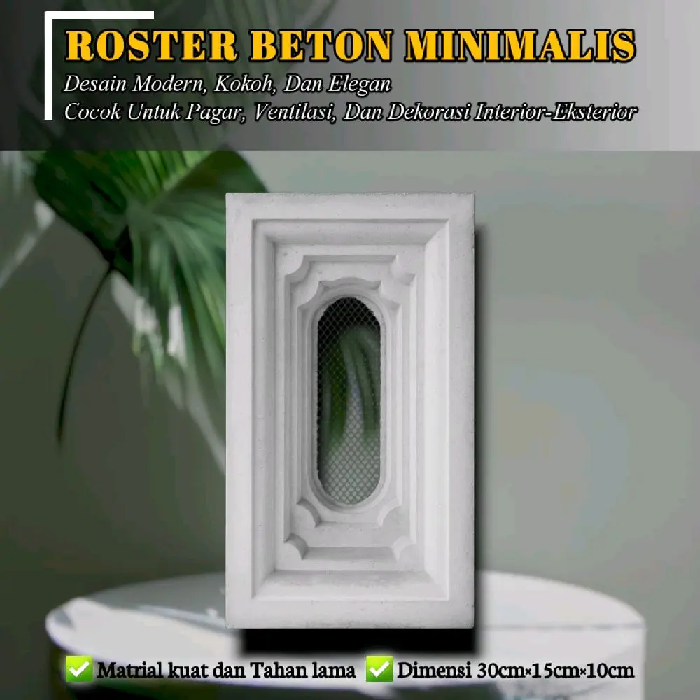 roster beton  jaring oval Minimalis