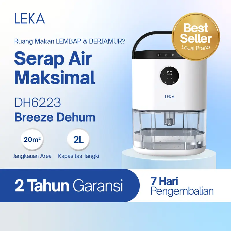 LEKA DH6223 Breeze Dehumidifier - Serap Air Penyerap Kelembaban Udara 0