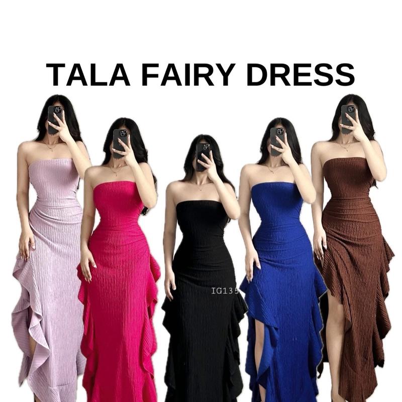 Tala fairy dress tube dress with slit both Casual Womenswear - TikTok ...