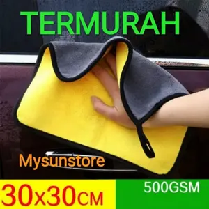Kain Lap Microfiber Mobil Motor 30x30 / Kain Lap Microfiber Multifungsi Serbaguna / Kain Lap Cuci Mobil Motor