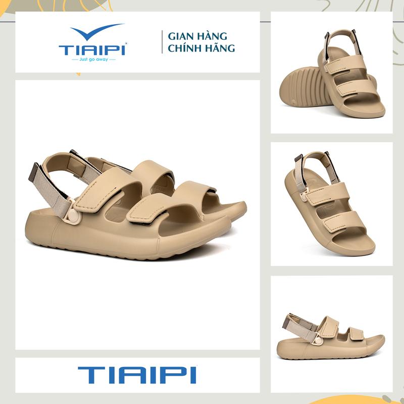 TI5158SD Sandal Bánh Mì BM5158 Unisex Màu Be EVA Siêu Nhẹ Thiết Kế Trendy Đế Răng Cưa Chống Trượt Thoáng Khí Khử Mùi Dễ Vệ Sinh