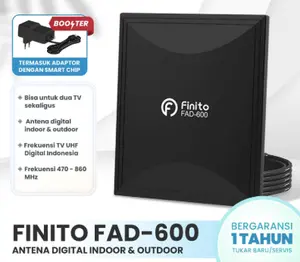 Antena Digital FAD- 600 Multifungsi Indoor/Outdoor Bisa 2TV FREE KABEL 10 METER