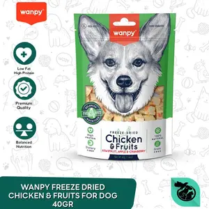 Wanpy Freeze Dried Treats For Dogs Snack Makanan Anjing 40gr