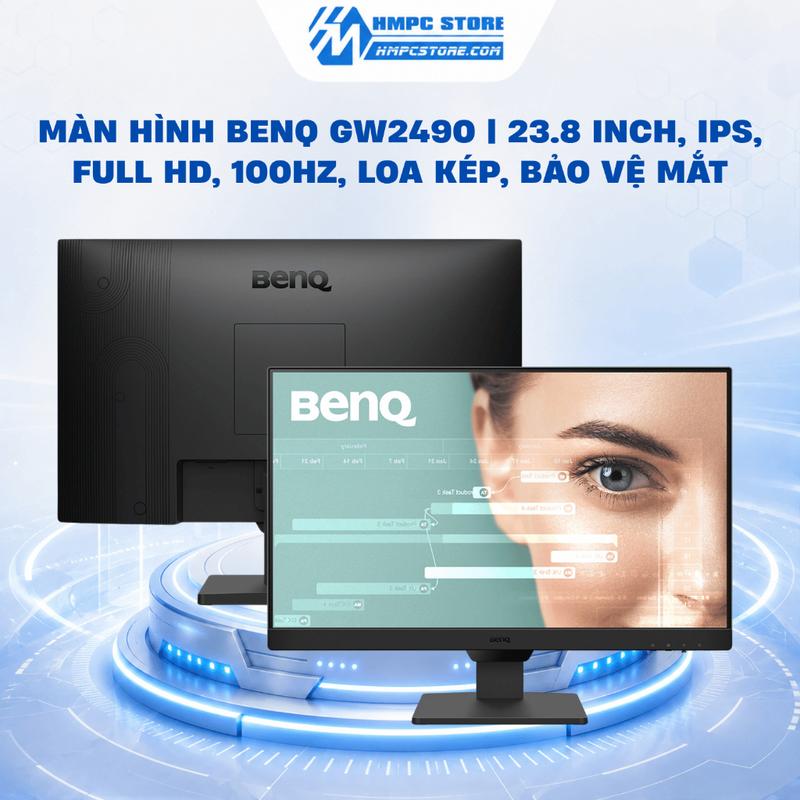 Màn hình BenQ GW2490 | 23.8 Inch, IPS, Full HD, 100Hz, loa kép, bảo vệ mắt, bảo hành 3 năm