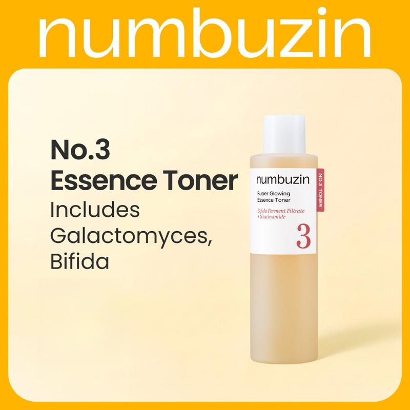 Numbuzin No.3 Tinh Chất Dưỡng Ẩm Siêu Rạng Rỡ 200ml - Toner Hàn Quốc Với 50…