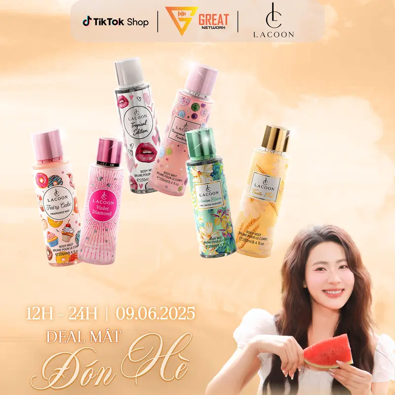 LACOON Body Mist Xịt Thơm Toàn Thân Nam Nữ Hương Nước Hoa 12H - 24H Với 6 Mùi Hương An Toàn Cho Mọi Loại Da 0