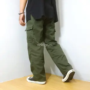 Widyus - Celana Cargo Loose Pants Panjang Unisex Fit Jumbo Baggy Highwaist Pria Wanita Casual