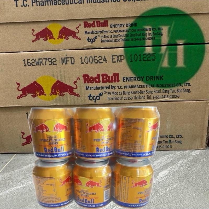 Nước Tăng Lực Redbull Thái Thùng 24Lon 250ml - Nhãn Hiệu Redbul