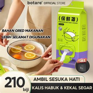 [ 210 biji ]BOTARE Beg Plastik Pembungkus Makanan Gantung Dinding Jenis Tarik (Pek Besar 210 biji + Percuma Cangkuk Gantung) Menghalang Bau & Mengekalkan Kesegaran Makanan