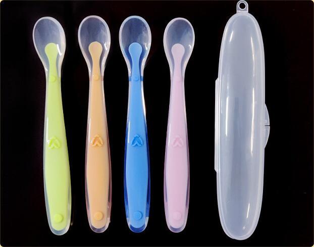 Product Introduction of Thìa Cho Ăn Silicon, An Toàn Cho Em Bé, Thìa Tập Luyện Cho Trẻ Em, Mềm Mại, Thích Hợp Cho Thực Phẩm Bổ Sung, Dao Kéo Cho Em Bé, Cho Ăn Trơn Cho Bé 2
