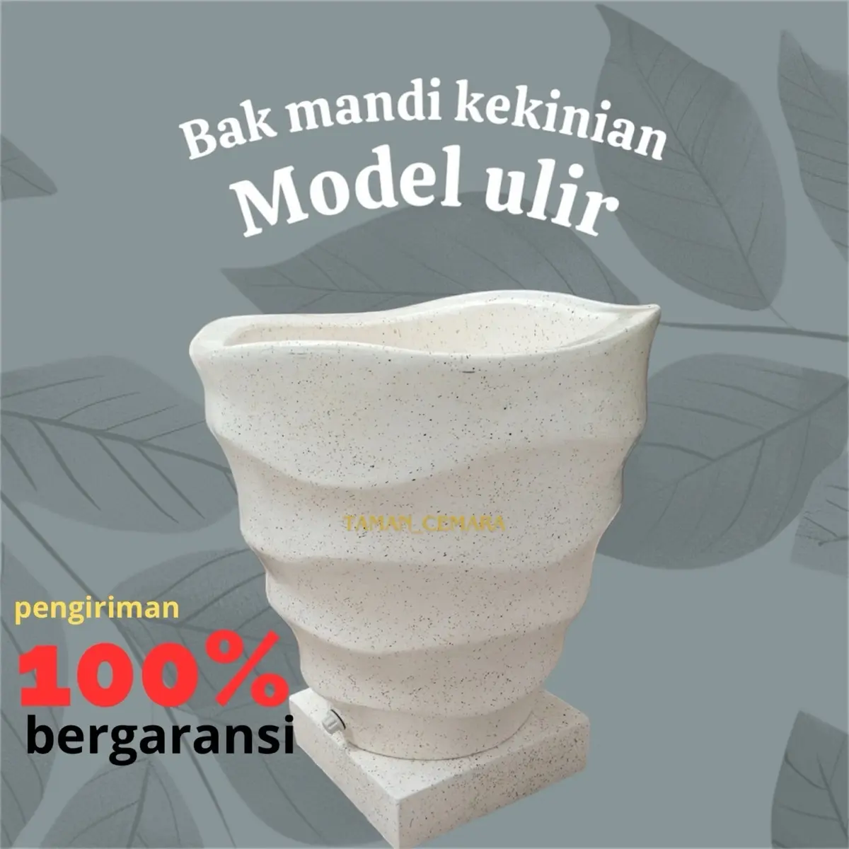 Bak mandi ONGKIR OTOMATIS anti ribet tinggal cekout. Bak mandi model ulir 48x57cm