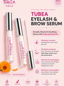[BUNDLE SPECIAL OFFER] TubEA - Serum Penumbuh Bulu Mata dan Alis Twinpack Package NON ALCOHOL NON PARABEN Pelebat & Pelentik Bulu Mata | Perkuat Akar Bulu Mata | Serum Bulu Alis