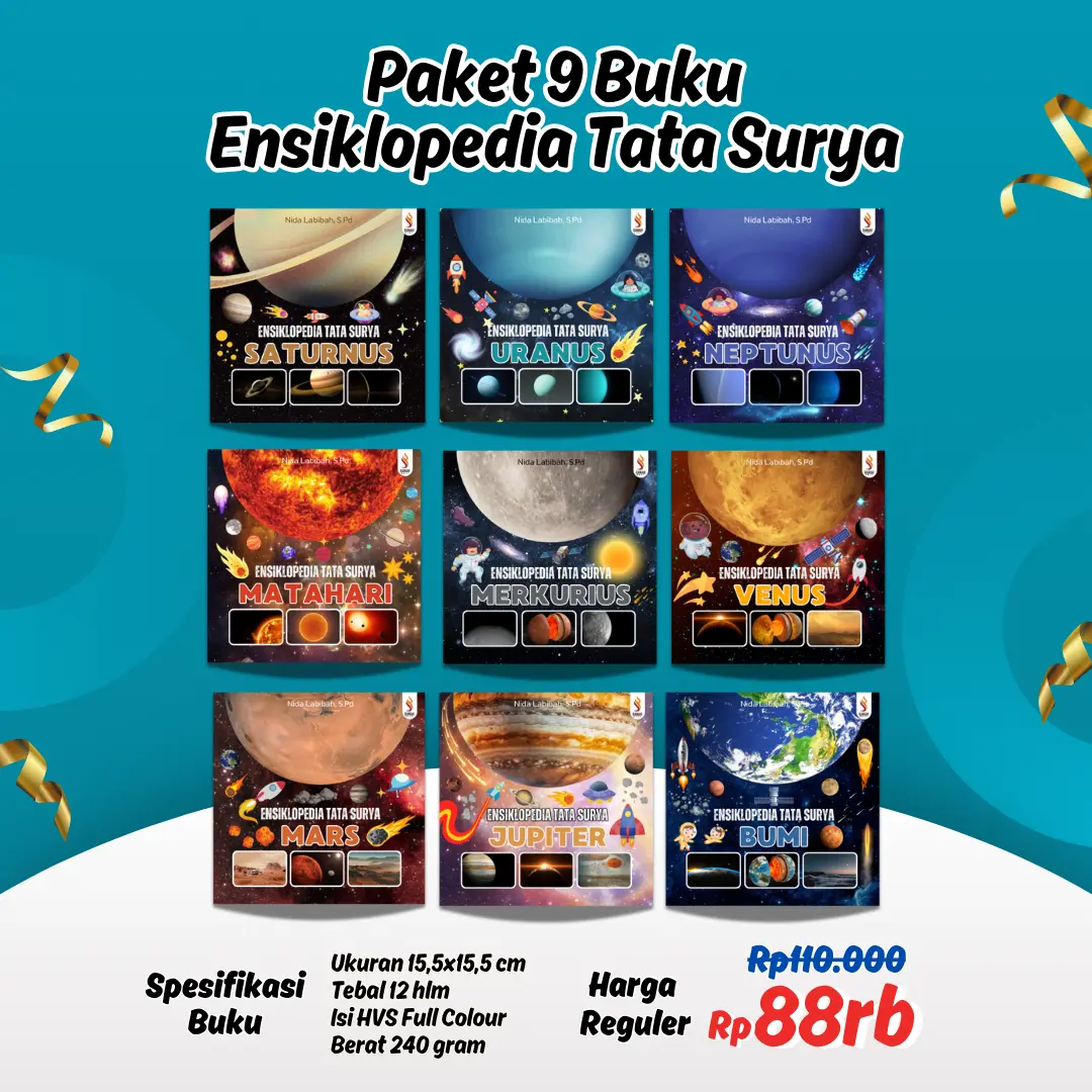 Paket 9 Buku Ensiklopedia Tata Surya - Nida Labibah