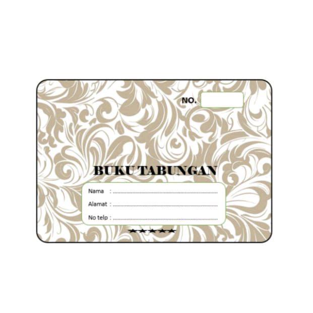 Buku tabungan batik 1 pak (10 buku) 20 hal. Buku tabungan simpel ...