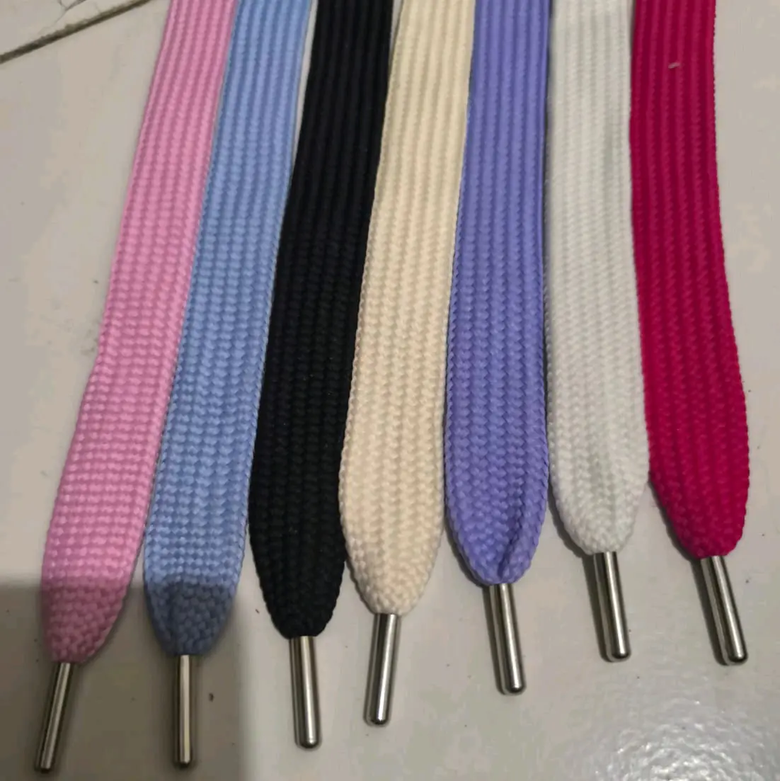 tali sepatu gemuk lebar 2 cm model kapsul harga per 2 tali