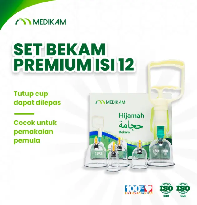 *Ready Stock* Bekam Set (Isi 12 Kop)(Pamp Bekam) Hijamah Alat Kop Bekam Cupping - medikamhealthycare Terapi Tubuh Sehat 0