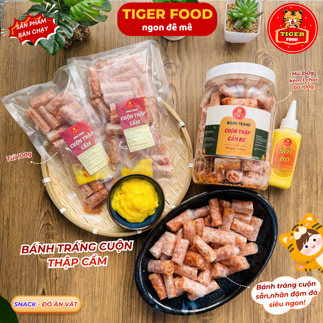 Bánh Tráng Cuộn Thập Cẩm TIGER FOOD Bánh Tráng Cuộn Thập Cẩm