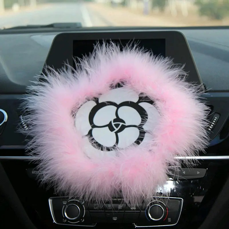 Antiselip Non Slip Pad Dashboard Mobil Bunga Bulu Car 3