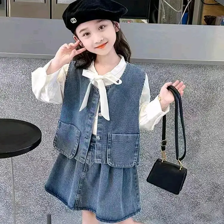 ONLY SIZE 5 - 6TH, 3IN1 SETROK JEANS PREMIUM ANAK PEREMPUAN 0