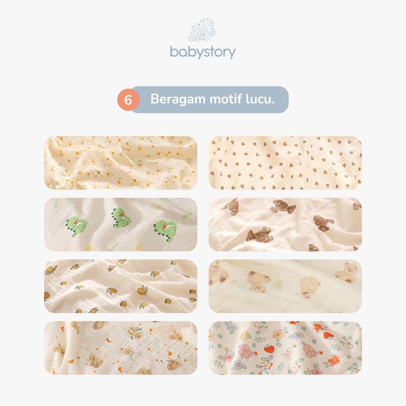 Selimut Bayi Newborn Bamboo Lembut Halus Nyaman Ukuran 100 x 100 cm 6