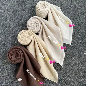 Hijab Segiempat Paris Jadul Varisha Terlaris Warna Soft