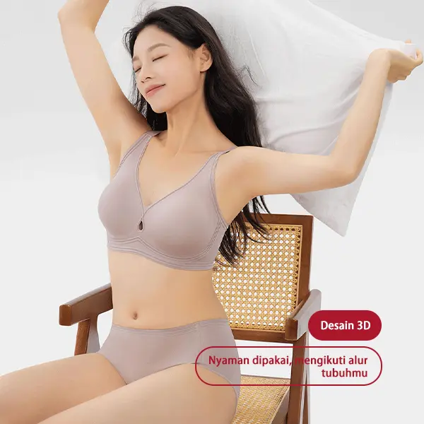 [62200] Tulandut Bra & Panty Set 7A Antibacterial Seamless Premium 3D Push Up Bra Set Celana Dalam Wanita Anti Slip busa tipis Tanpa Kawat 7