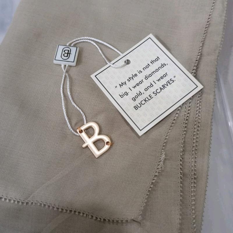 HIIAB BUCKLE SCARVES POLOS FREE POUCH Jilbab Segi Empat Metal Logo Muslim 5