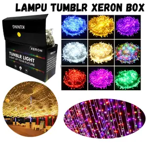 Lampu Tumblr XERON Packing Box Lampu Hias Lampu Hari Raya Lebaran Lampu Natal Tumbler Light LED Dekorasi Kamar