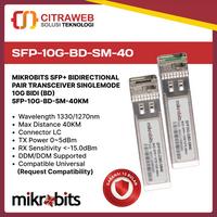Gambar Mikrobits SFP+ Transceiver SFP-10G-BD-SM-40KM dari Citraweb Kab. Sleman 1 Tokopedia