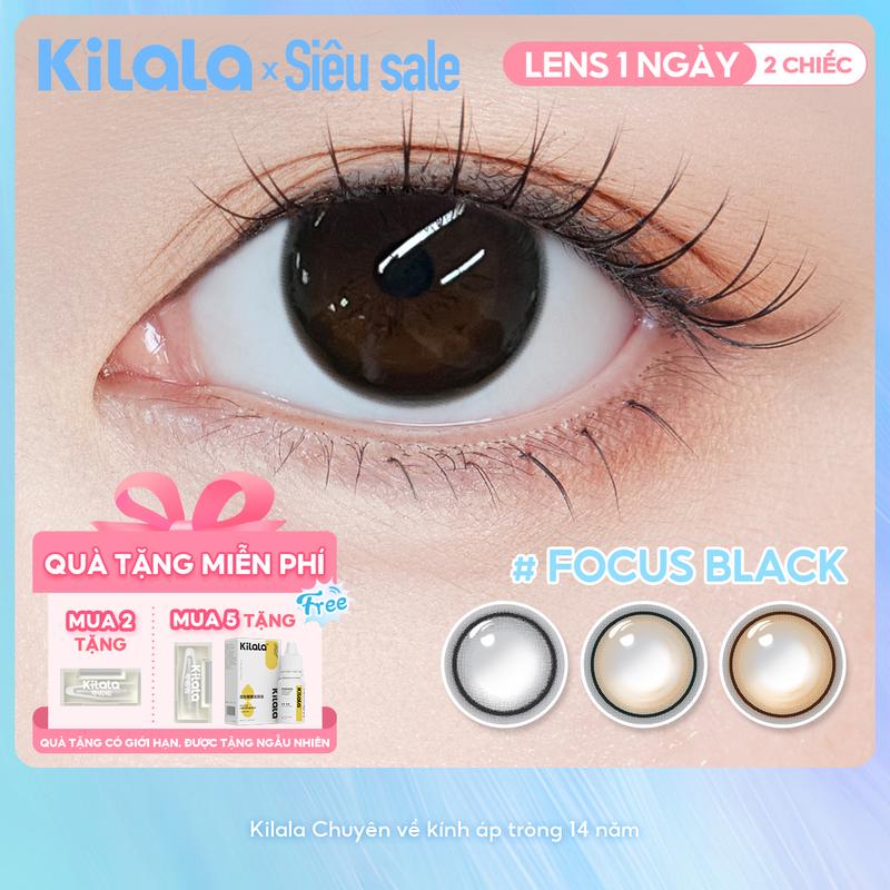 2 chiếc kính áp tròng Kilala LENS 1 NGÀY dòng Sense Of Lens màu tím xám DIA 14.5mm độ cận 0 lens mềm mịn, hiệu ứng lên màu rõ – phối hợp hoàn hảo với nhiều kiểu makeup cá tính