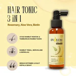 Hair Tonic Rosemary Aloe Vera Biotin – Penumbuh Rambut Cepat Anti Rontok & Anti Ketombe Non Alkohol 100ml