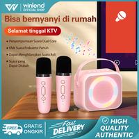 Gambar [COD]Winland Speaker Bluetooth Karaoke 1/2 MIC KTV Cute Wireless Luar Ruangan Speaker Nirkabel Pink Putih wireless karaoke  speaker - Pink dari winland pretty Kab. Tangerang 1 Tokopedia