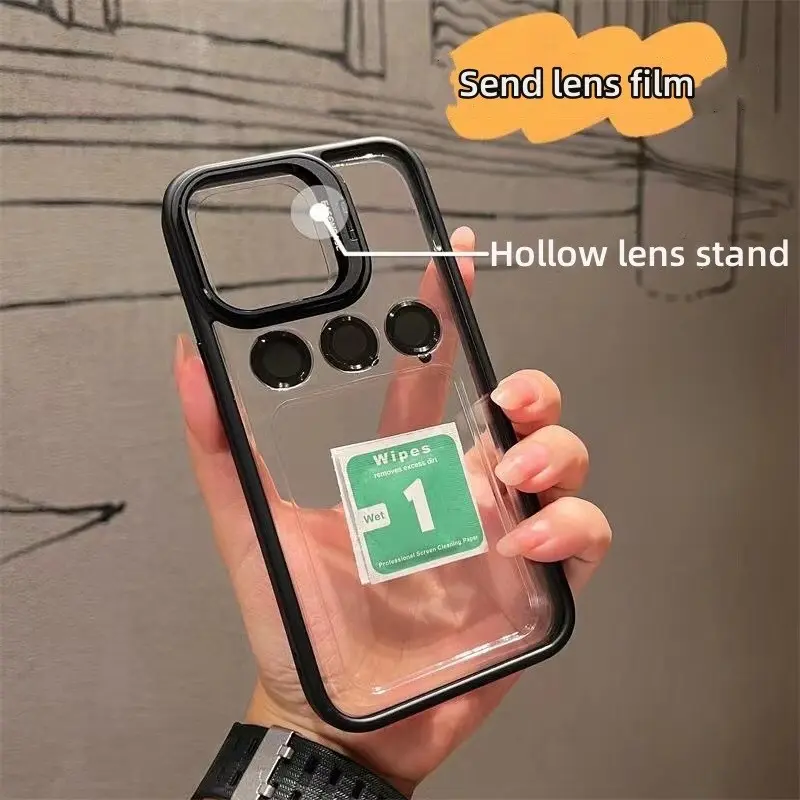 Case pelindung lensa kamera metal for iphone 15 14 13 12 11 pro pro max bonus ring camera TPU 7