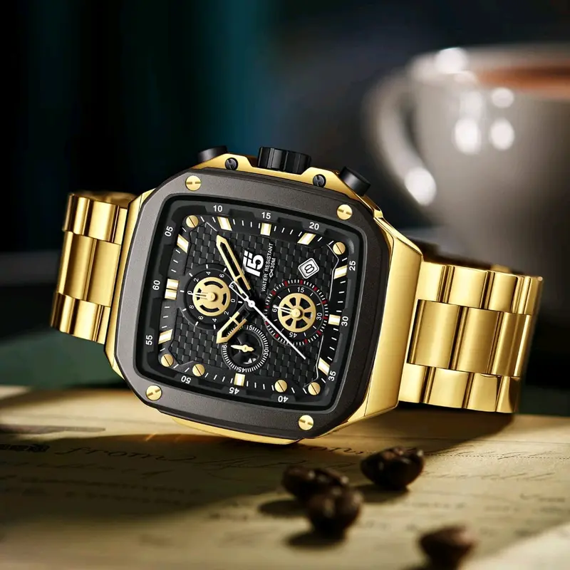 Jam Tangan T5 H 4110G Original Nautilus Case dengan Finishing Polished - Stopwatch, Stainless 2