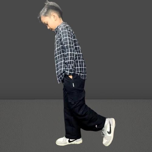 Product Introduction of Celana Panjang Anak Unisex Cargo Pants Serut Jogger Usia 5-14 Tahun celana cargo serut anak remaja tanggung 35