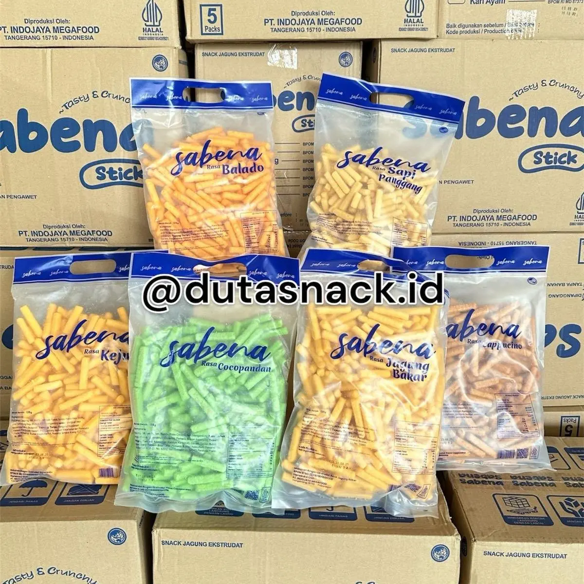 1 karton snack SABENA NEW ISI 6 karung 1kg MIX rasa bisa COD ( NEW )