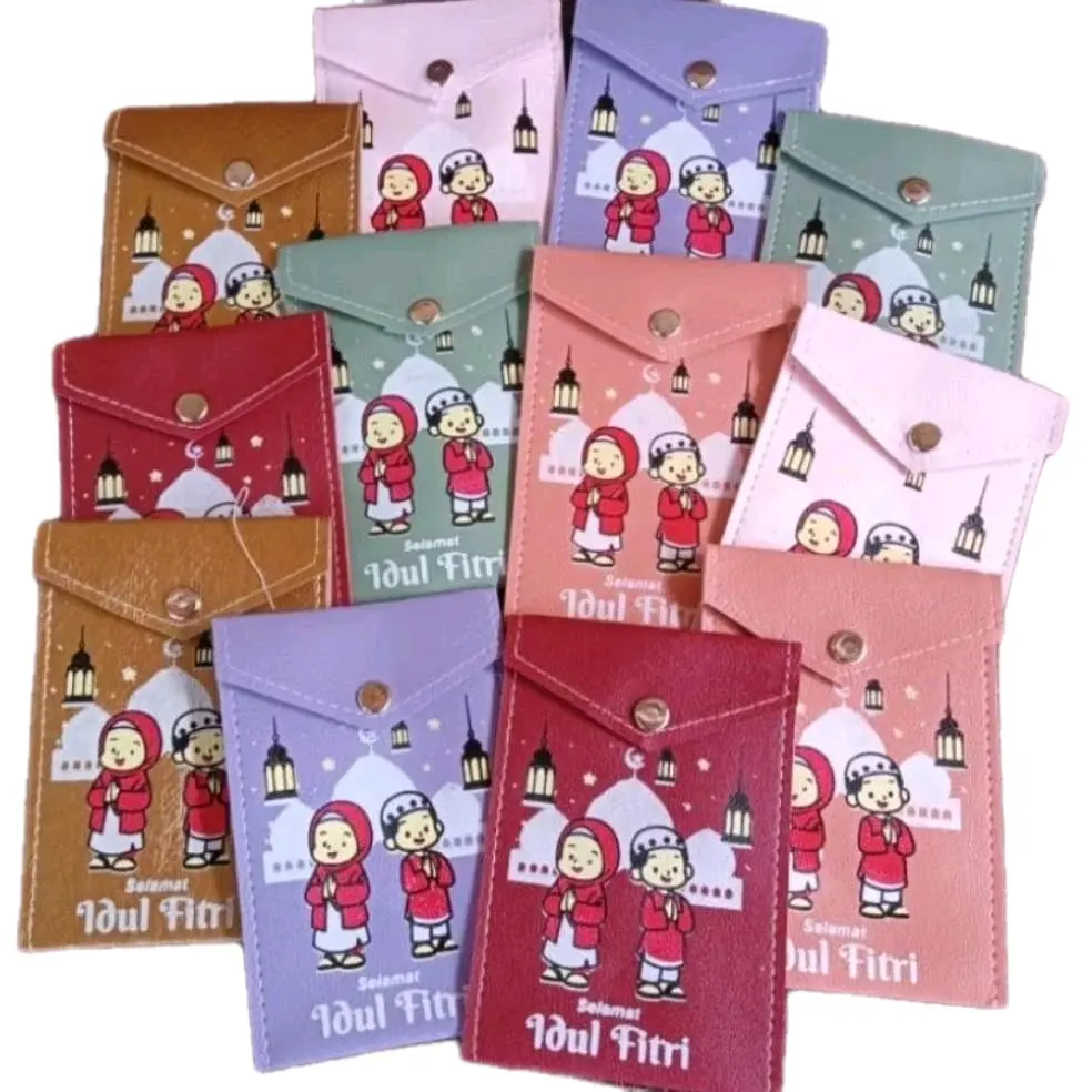 (isi 12 pcs) Dompet Angpao Unik Lebaran Idul Fitri / Amplop Lebaran kekinian snack