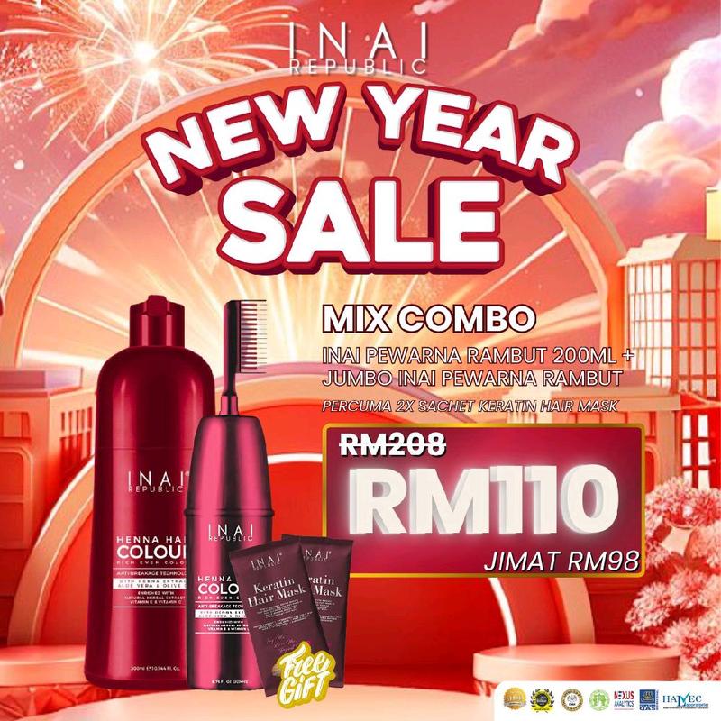 INAI REPUBLIC SYAMPU INAI TUTUP UBAN HALAL SIZE JUMBO (300ML - TikTok ...