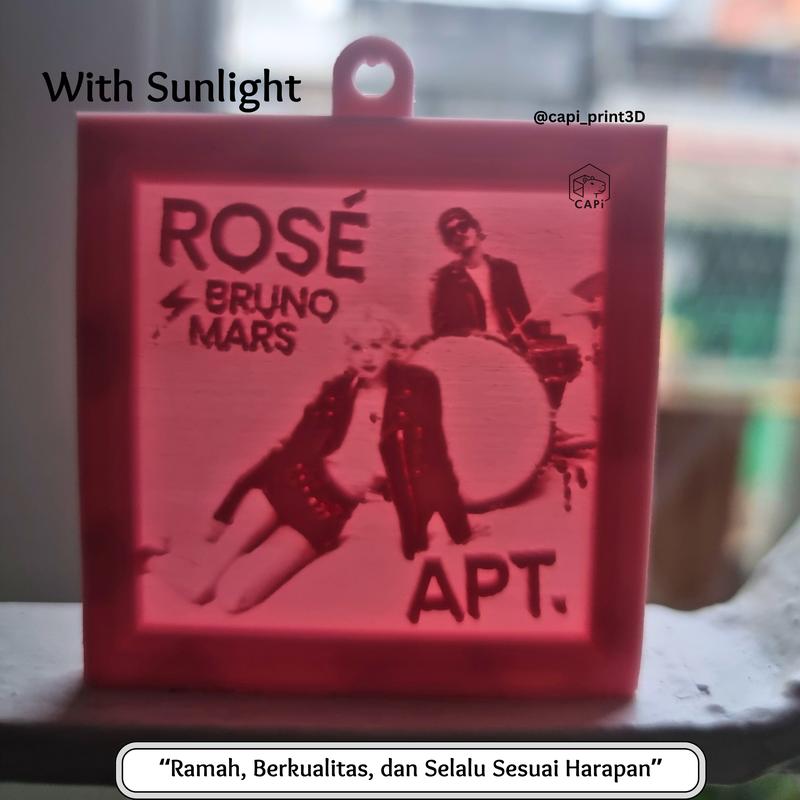 Custom Keychain Lithophane (Gantungan Kunci) – Gambar Favoritmu 3