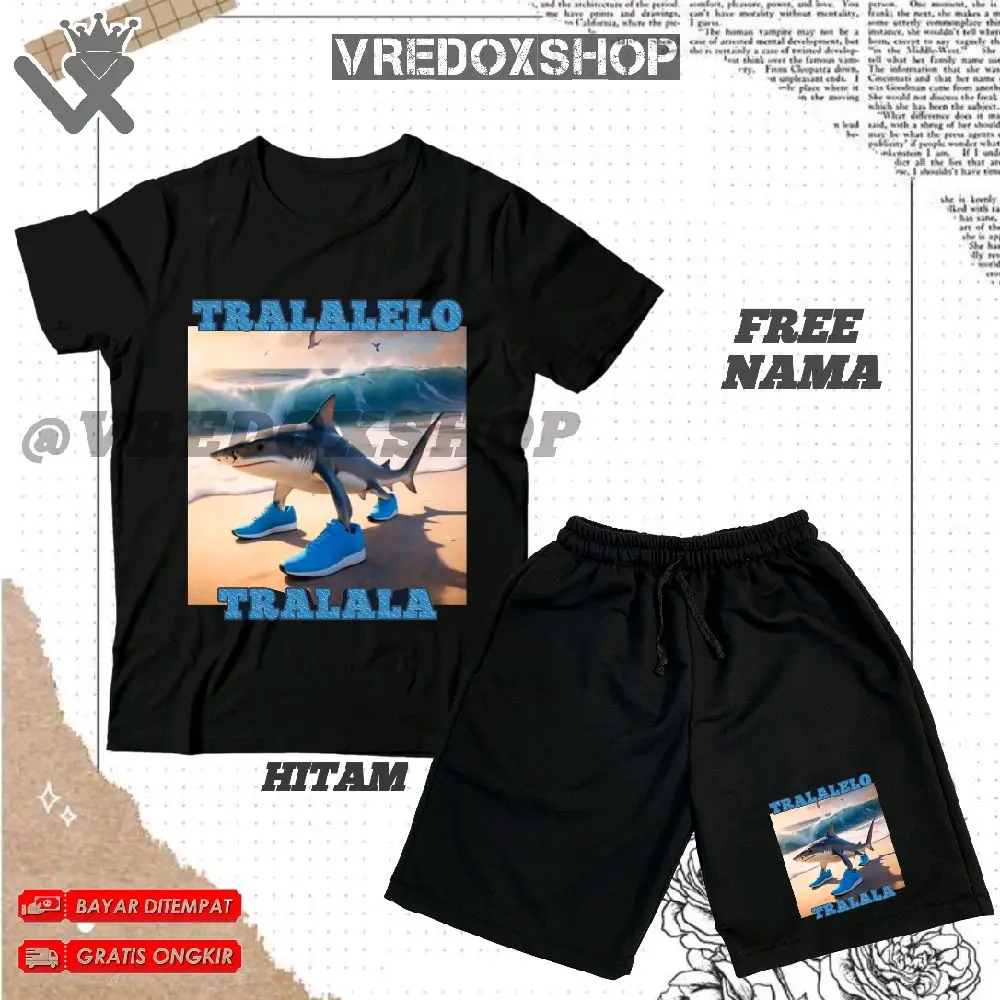 (BISA COD) Setelan Kaos Celana Pendek Anak Motif brainrot anomali Tralalelo Tralala / SET BAJU Tralalelo tralala/ T-shirt Kids Pakaian Fashion Anak untuk Laki-laki dan Perempuan Usia 3-12 Tahun/ Free Nama Distro