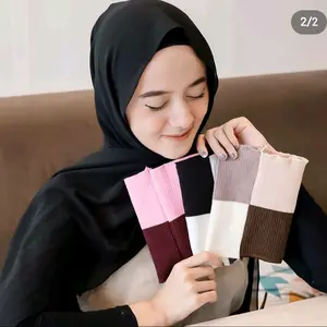 bondu rajut 4 warna bandana rajut 4 warna inner rajut ciput rajut